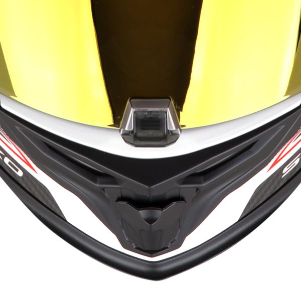 Scorpion Exo 520 Evo Air Lena Matt White Red + Kit bluetooth Exo-Com Link-1