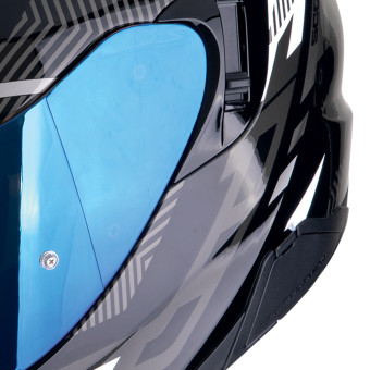Scorpion Exo 520 Evo Air Ranka Black White Blue + Kit Bluetooth Lokui K30
