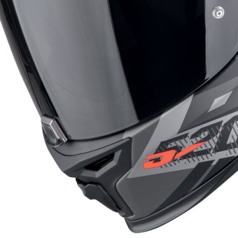 Scorpion Exo 520 Evo Air Ranka Matt Black Silver Red + Kit Bluetooth 5S Solo