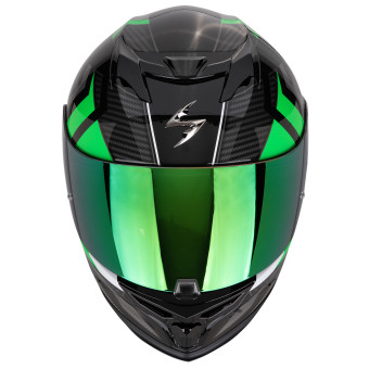 Scorpion Exo 520 Evo Air Sensus Black Green + Kit bluetooth Exo-Com Link-1C