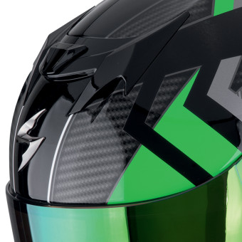 Scorpion Exo 520 Evo Air Sensus Black Green + Kit bluetooth Exo-Com Link-1C