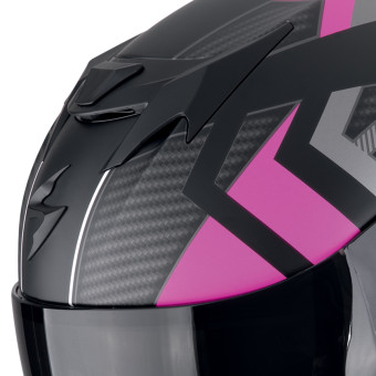 Scorpion Exo 520 Evo Air Sensus Matt Black Pink + Kit bluetooth Exo-Com Link-1
