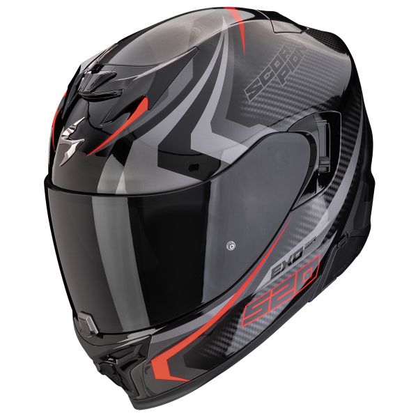 Casque Integral Scorpion Exo 520 Evo Air Terra Black Silver Red
