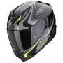 Casque Integral Scorpion Exo 520 Evo Air Terra Black Silver Yellow Fluo