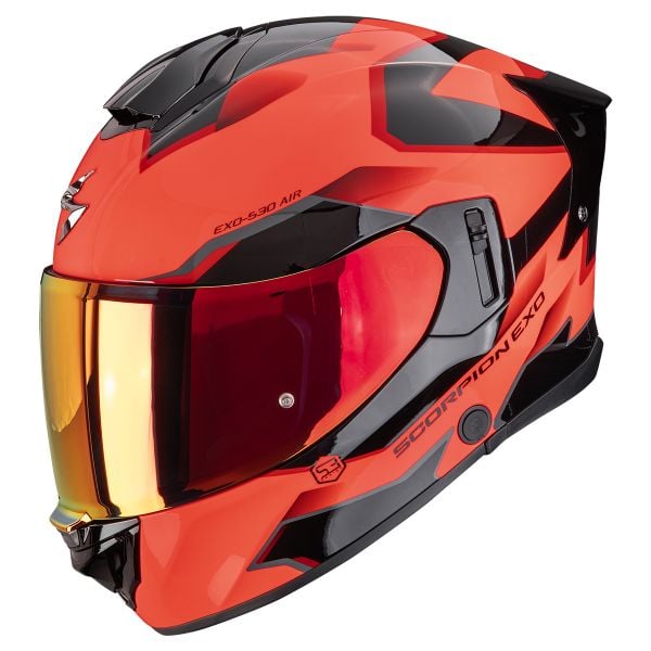 Casque Integral Scorpion Exo 530 Air Clip Red Black Casque Integral Scorpion Exo 530 Air Clip Red Black
