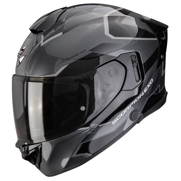 Casque Integral Scorpion Exo 530 Air Clip Silver Black Casque Integral Scorpion Exo 530 Air Clip Silver Black