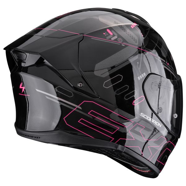 Scorpion Exo 530 Air Fond Black Pink + Kit Bluetooth BT Mini