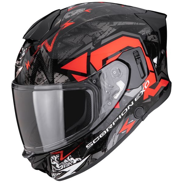 Casque Integral Scorpion Exo 530 Air Meteor Black Silver Red