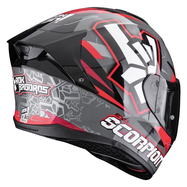 Scorpion Exo 530 Air Rok Grey Black Red