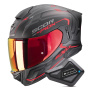 Casque Integral Scorpion Exo 530 Air Slope Matt Black Red + Kit Bluetooth BT Mini