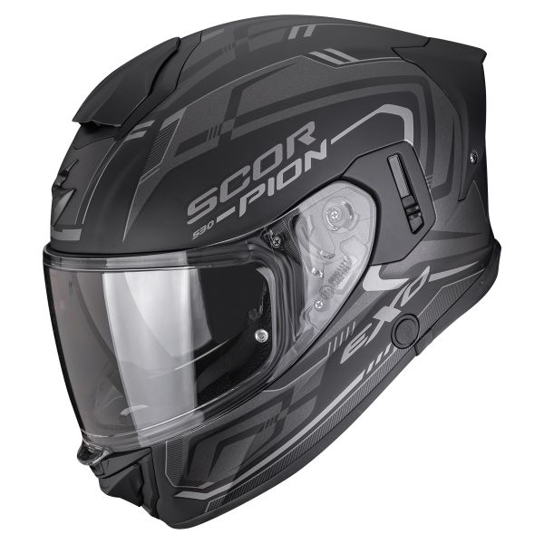 Casque Integral Scorpion Exo 530 Air Slope Matt Black Silver