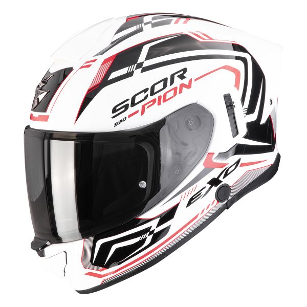 Casque Integral Scorpion Exo 530 Air Slope White Black Red Casque Integral Scorpion Exo 530 Air Slope White Black Red