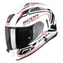 Casque Integral Scorpion Exo 530 Air Slope White Black Red