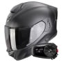 Casque Integral Scorpion Exo 530 Air Solid Matt Black + Kit Bluetooth 5S Solo
