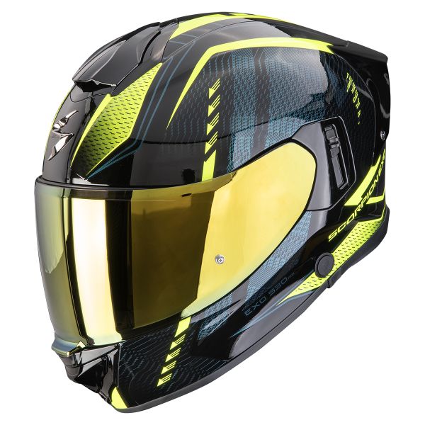 Casque Integral Scorpion Exo 530 Air Theras Black Neon Yellow Casque Integral Scorpion Exo 530 Air Theras Black Neon Yellow