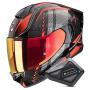 Casque Integral Scorpion Exo 530 Air Theras Metal Black Red + Kit Bluetooth BT Mini