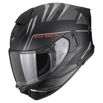 Casque Integral Scorpion Exo 530 Air Tigris Black Matt Silver
