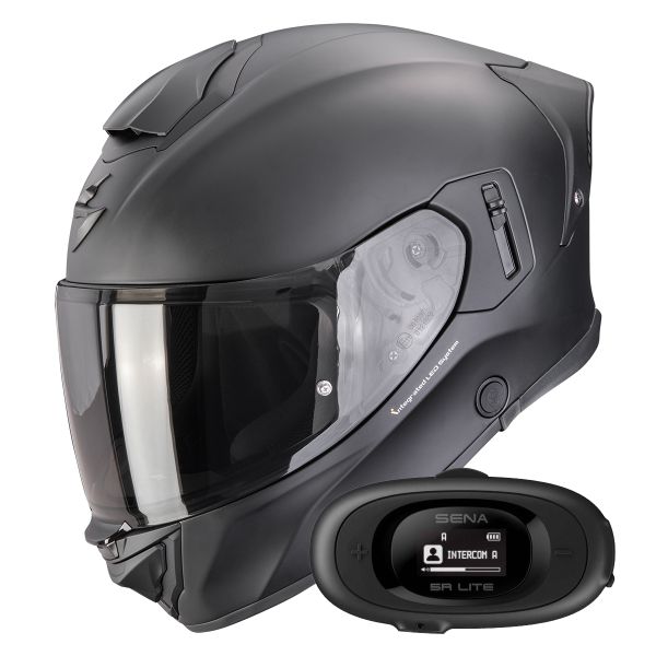 Casque Integral Scorpion Exo 530 i Air Solid Matt Black+ Kit bluetooth 5R Lite