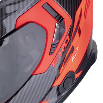 Scorpion Exo GT SP Air Flex Black Red Fluo + Kit Bluetooth Lokui K30