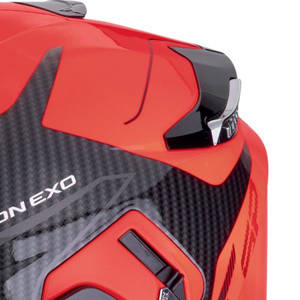 Scorpion Exo GT SP Air Flex Black Red Fluo + Kit Bluetooth BT Mini