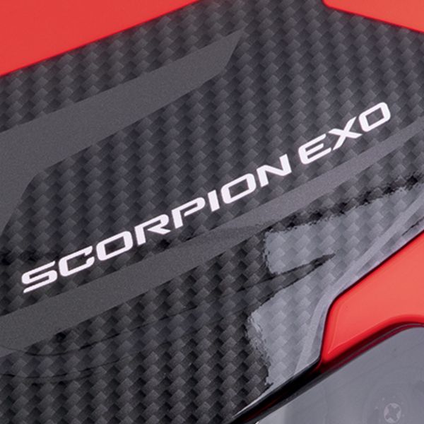 Scorpion Exo GT SP Air Flex Black Red Fluo + Kit Bluetooth BT Mini
