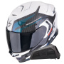 Casque Integral Scorpion Exo GT SP Air Flex White Chameleon + Kit bluetooth Exo-Com Link-1