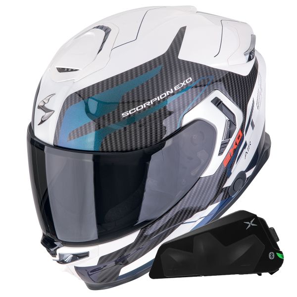 Casque Integral Scorpion Exo GT SP Air Flex White Chameleon + Kit bluetooth Exo-Com Link-1C Casque Integral Scorpion Exo GT SP Air Flex White Chameleon + Kit bluetooth Exo-Com Link-1C