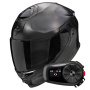 Casque Integral Scorpion Exo GT SP Air Solid Black Pearl Mat + Kit Bluetooth 5S Solo