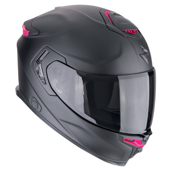 Scorpion Exo GT SP Air Solid Matt Black Pink + Kit Bluetooth Lokui K30
