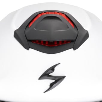 Scorpion Exo GT SP Air Solid White Pearl Matt + Kit bluetooth Exo-Com Link-1