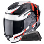 Casque Integral Scorpion Exo GT SP Air Tornado Black Red + Kit bluetooth Exo-Com Link-1