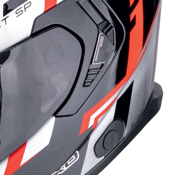 Scorpion Exo GT SP Air Tornado Black Red + Kit Bluetooth Lokui K30