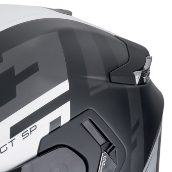 Scorpion Exo GT SP Air Tornado Matt Black Silver + Kit bluetooth Exo-Com Link-1C