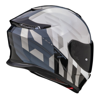 Scorpion Exo GT SP Air Touradven White Pearl Silver + Kit Bluetooth Lokui K30