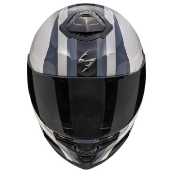 Scorpion Exo GT SP Air Touradven White Pearl Silver + Kit Bluetooth Lokui K30