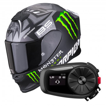 SCORPION Casque moto EXO-TECH TIME-OFF Matt Black/Red XS Noir/Bleu/Blanc 
