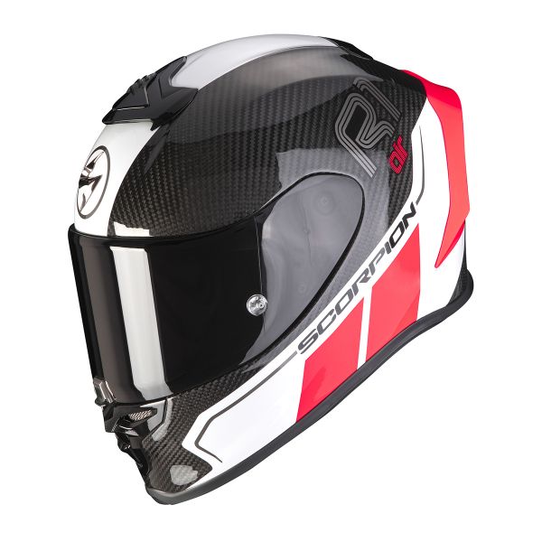 Casque Integral Scorpion Exo R1 Carbon Air Corpus II Black Neon Red