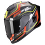 Casque Integral Scorpion Exo R1 Evo Air Coup Black Red Yellow Fluo