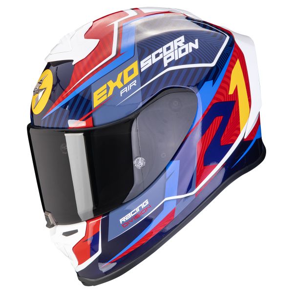 Casque Integral Scorpion Exo R1 Evo Air Coup Blue Red Yellow Casque Integral Scorpion Exo R1 Evo Air Coup Blue Red Yellow