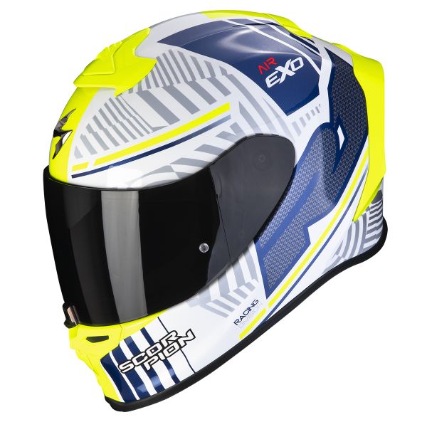 Casque Integral Scorpion Exo R1 Evo Air Victory White Blue