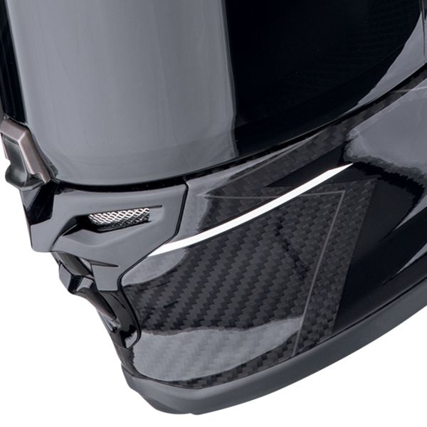 Scorpion Exo R1 Evo Carbon Air Cynergy Black White + Kit bluetooth Exo-Com Link-1