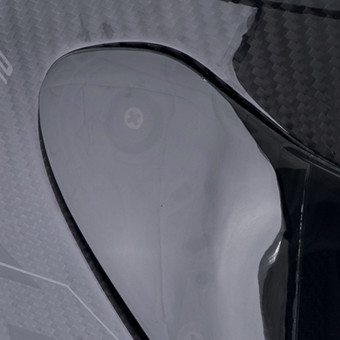 Scorpion Exo R1 Evo Carbon Air Cynergy Black White + Kit bluetooth Exo-Com Link-1