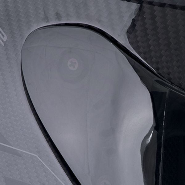 Scorpion Exo R1 Evo Carbon Air Cynergy Black White + Kit bluetooth Exo-Com Link-1