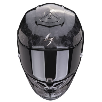 Scorpion Exo R1 Evo Carbon Air Onyx Black + Kit bluetooth Exo-Com Link-1C