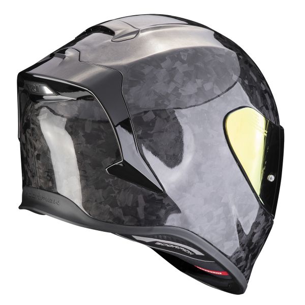 Scorpion Exo R1 Evo Carbon Air Onyx Black + Kit bluetooth Exo-Com Link-1C