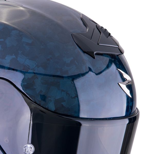 Scorpion Exo R1 Evo Carbon Air Onyx Blue
