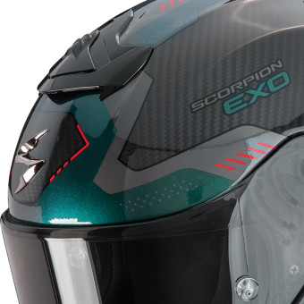Scorpion Exo R1 Evo Carbon Air Propel Black Green