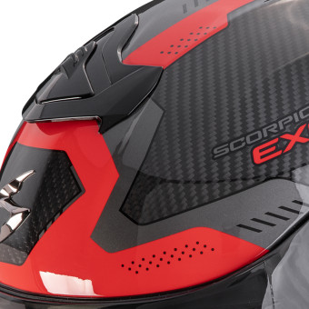 Scorpion Exo R1 Evo Carbon Air Propel Black Red