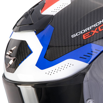Scorpion Exo R1 Evo Carbon Air Propel Black White Red