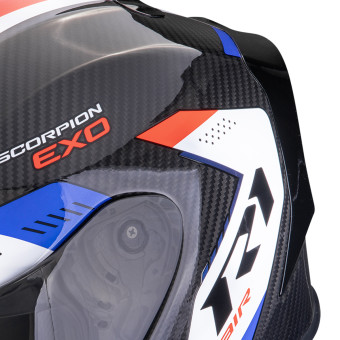 Scorpion Exo R1 Evo Carbon Air Propel Black White Red